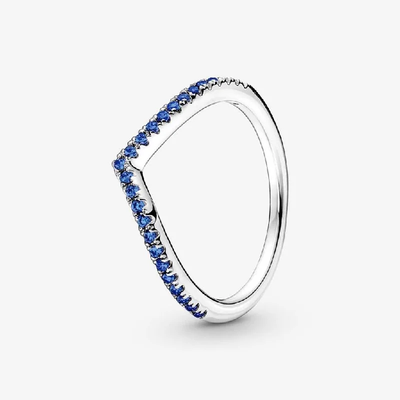 PANDORA : Pandora Timeless Wish Sparkling Blue Ring