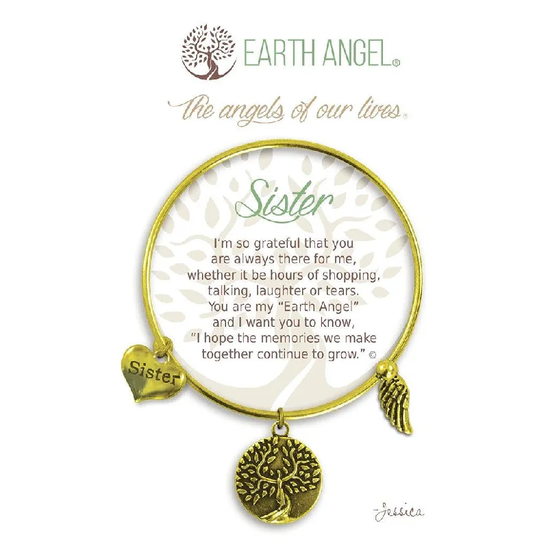 Earth Angel : Sister Bracelet in Brass