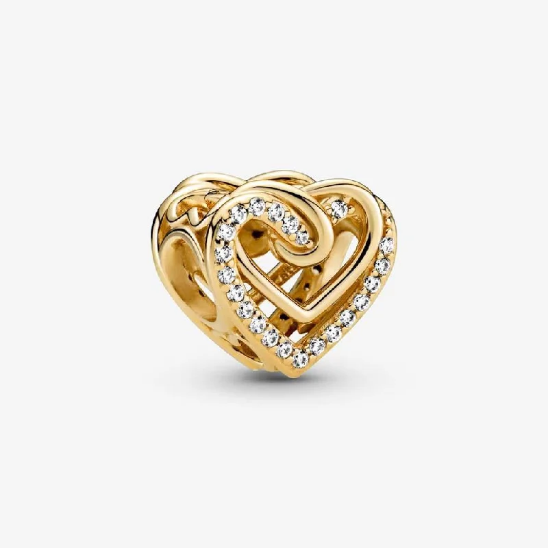 PANDORA : Sparkling Entwined Hearts Charm