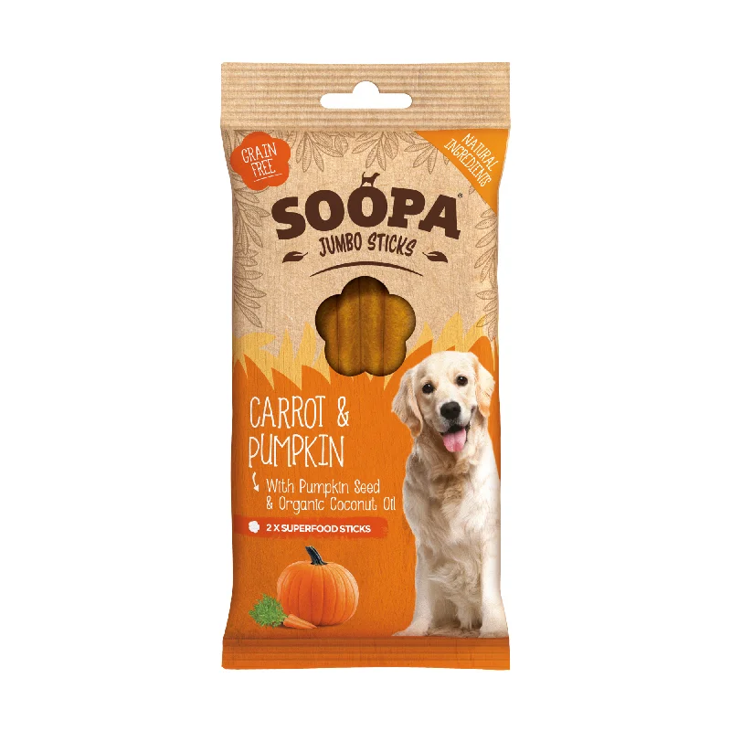 Soopa Jumbo Dental Sticks - Carrot & Pumpkin