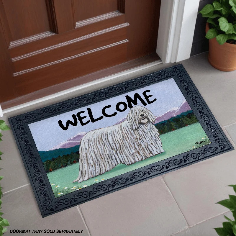 Komondor Welcome Mat