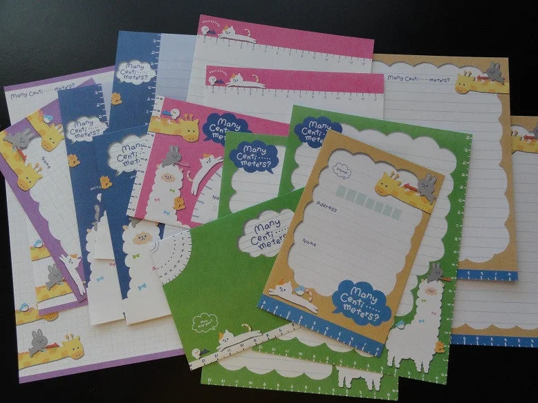 z Q-Lia Giraffe Alpaca Animals How Many Meters Zoo Letter Sets