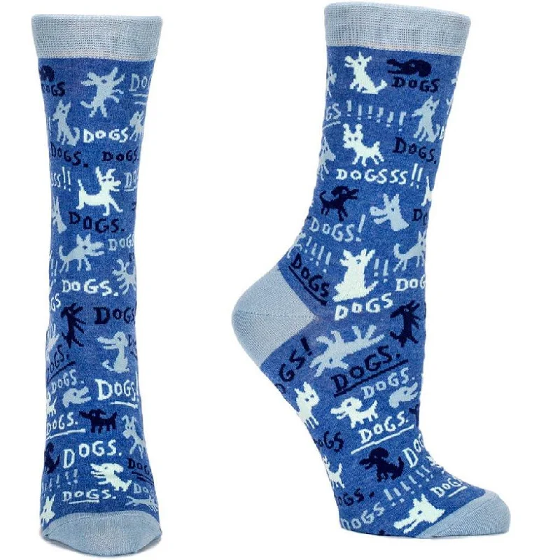 Blue Q : Women's Crew Socks - "Dogs!"