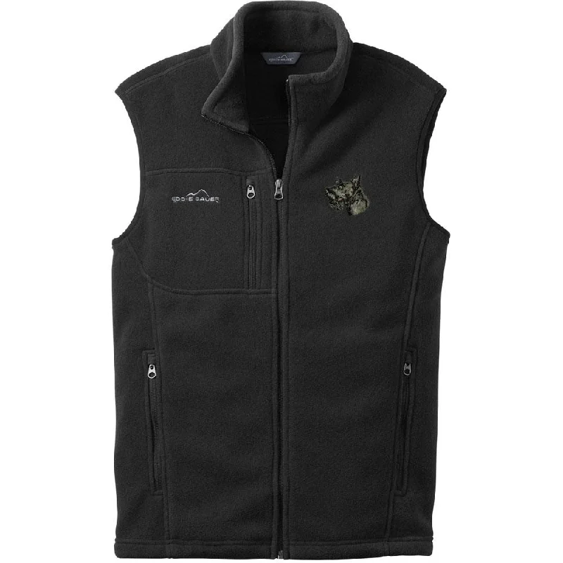 Scottish Terrier Embroidered Mens Fleece Vest