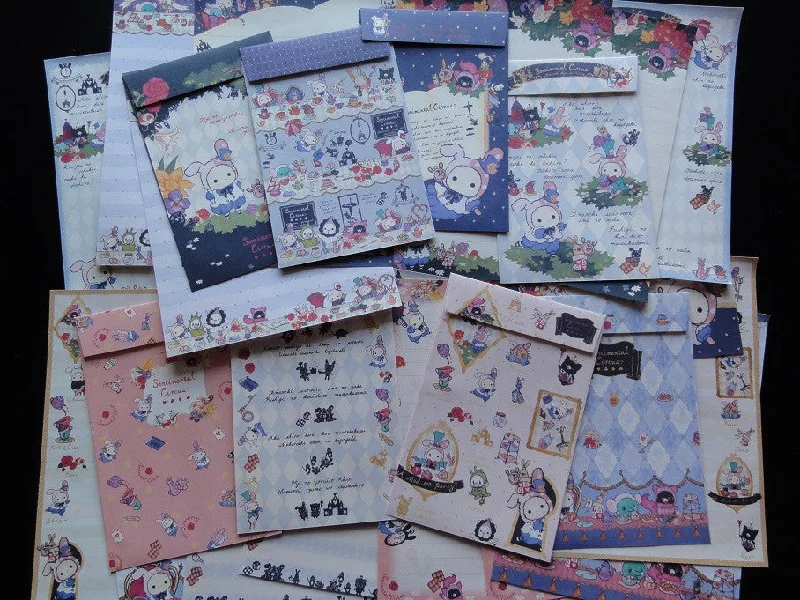 z San-X Sentimental Circus Alice Letter Paper + Envelope Theme Set - A