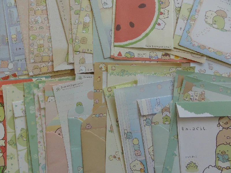 San-X Sumikko Gurashi Letter Paper + Envelope Theme Set - B