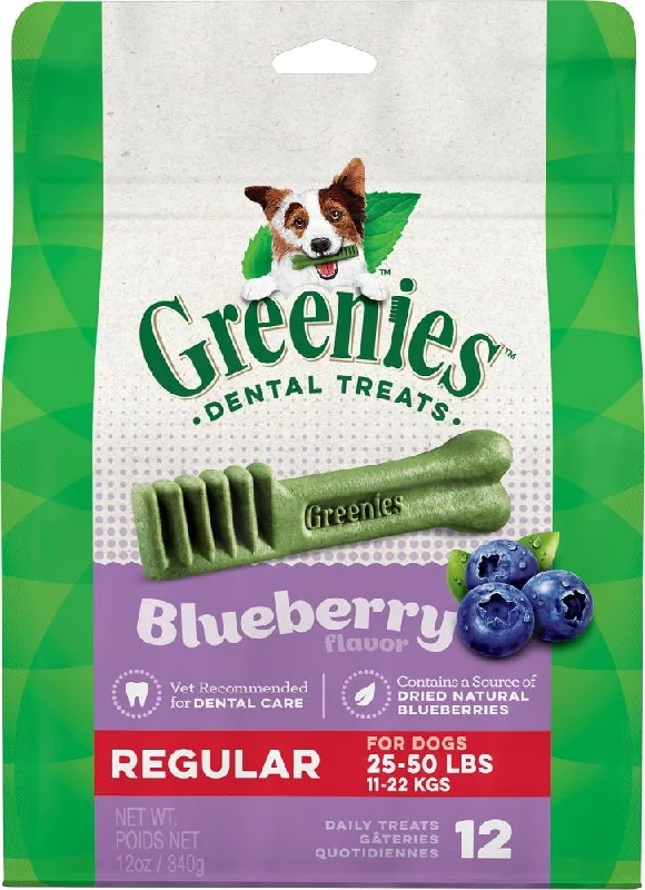 Greenies Regular Blueberry Dental Chews (12-oz, 12 count)