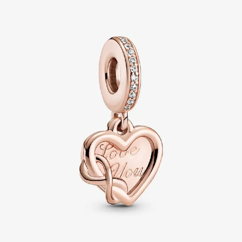 PANDORA : Love You Infinity Heart Dangle Charm