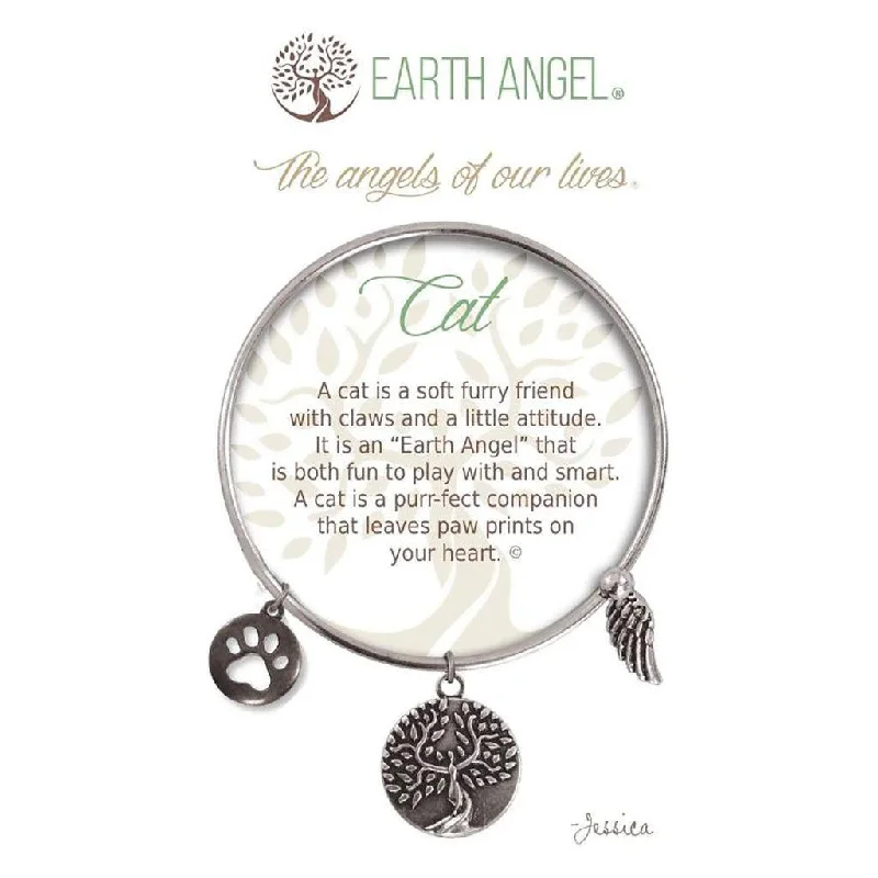 Earth Angel : Cat Bracelet in Silver