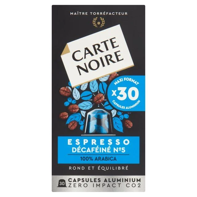 Carte Noire Decaf Aluminium Nespresso Compatible Capsules   30 per pack