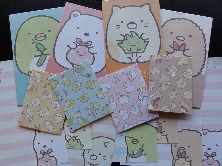 z San-X Sumikko Gurashi MINI Letter Paper + Envelope Theme Set