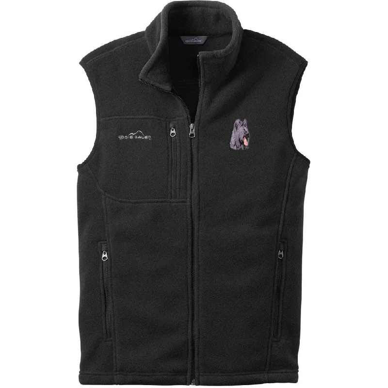 Briard Embroidered Mens Fleece Vest