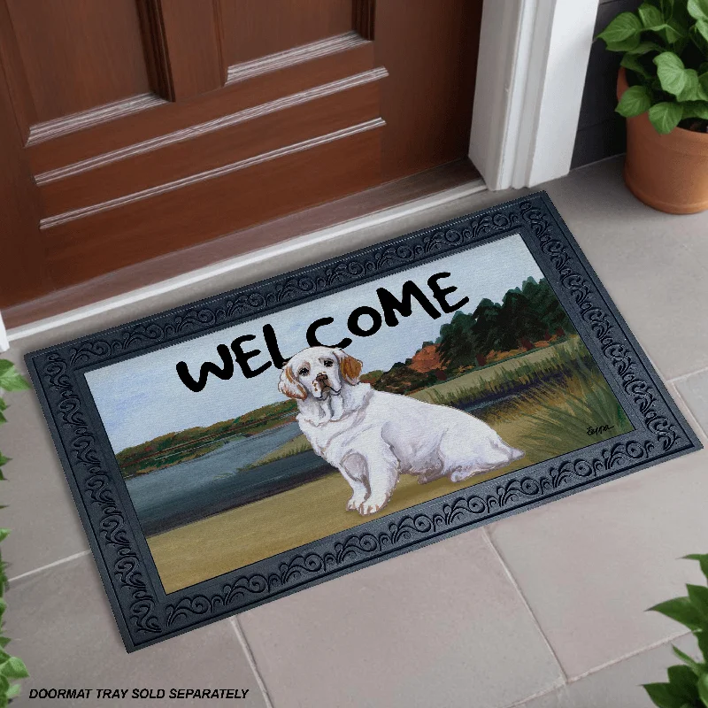 Clumber Spaniel Welcome Mat