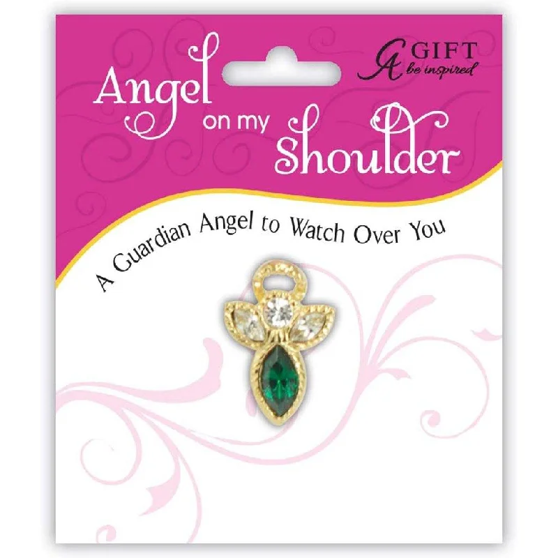 Cathedral Art : Birthstone Pin-May- Emerald