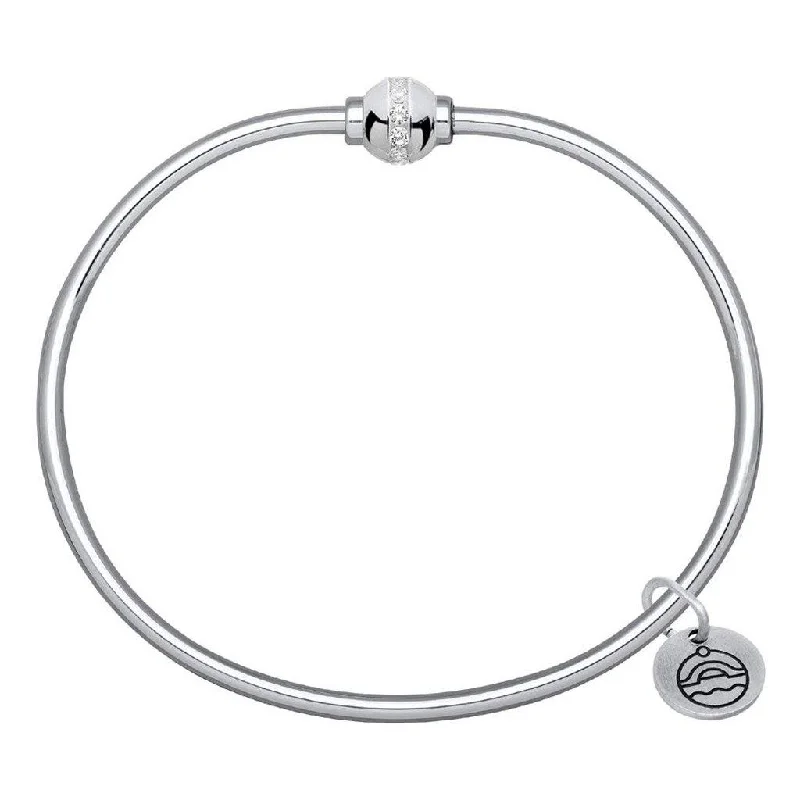 LeStage® Cape Cod : Single Ball Bracelet in Sterling Silver with Cubic Zirconia