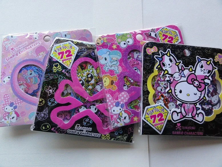 Sanrio Toki Doki Sticker Sacks - Hello Kitty My Melody Twin Stars Keroppi