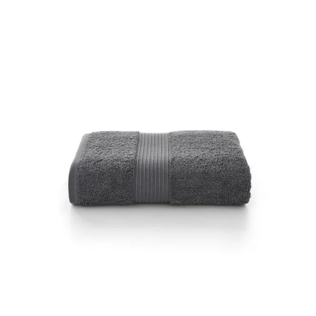 Bliss 100% Pima Cotton Bath Towel Carbon