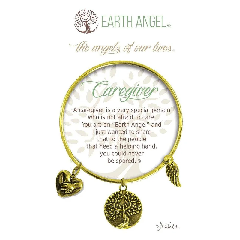 Earth Angel : Caregiver Bracelet in Brass