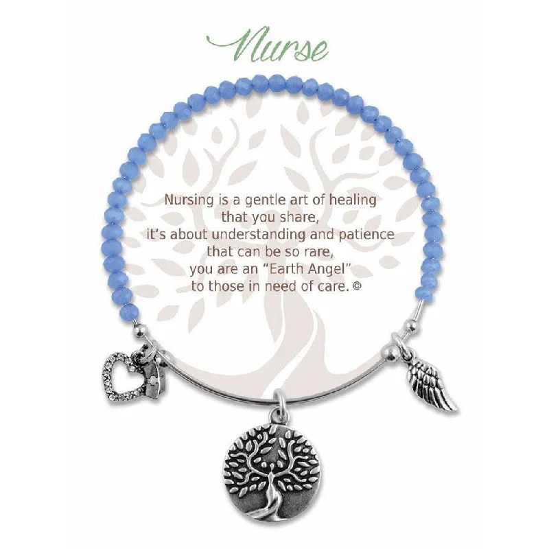 Earth Angel : Nurse Radiant Blue Stone Bracelet