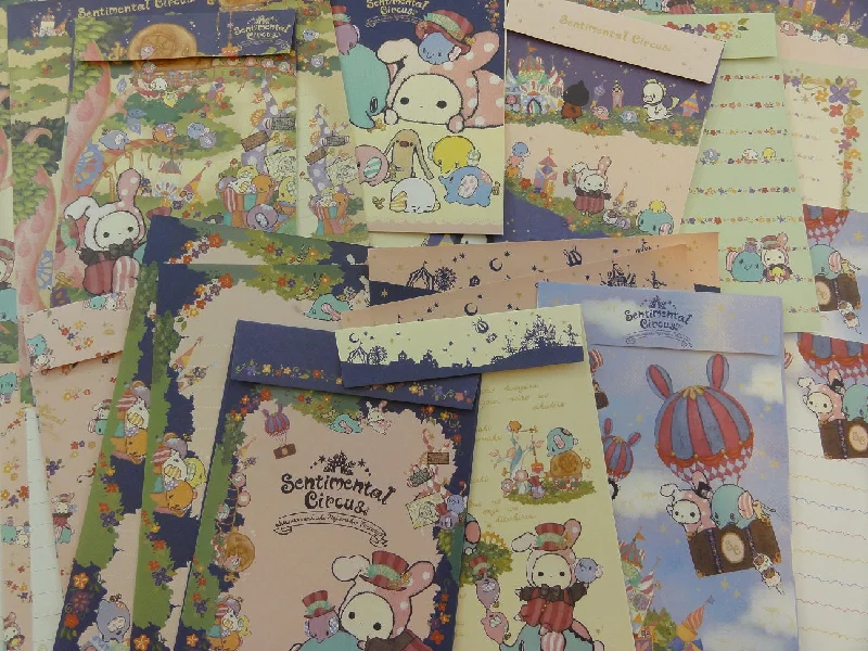 z San-X Sentimental Circus Hidden Forest Castle Letter Paper + Envelope Theme Set