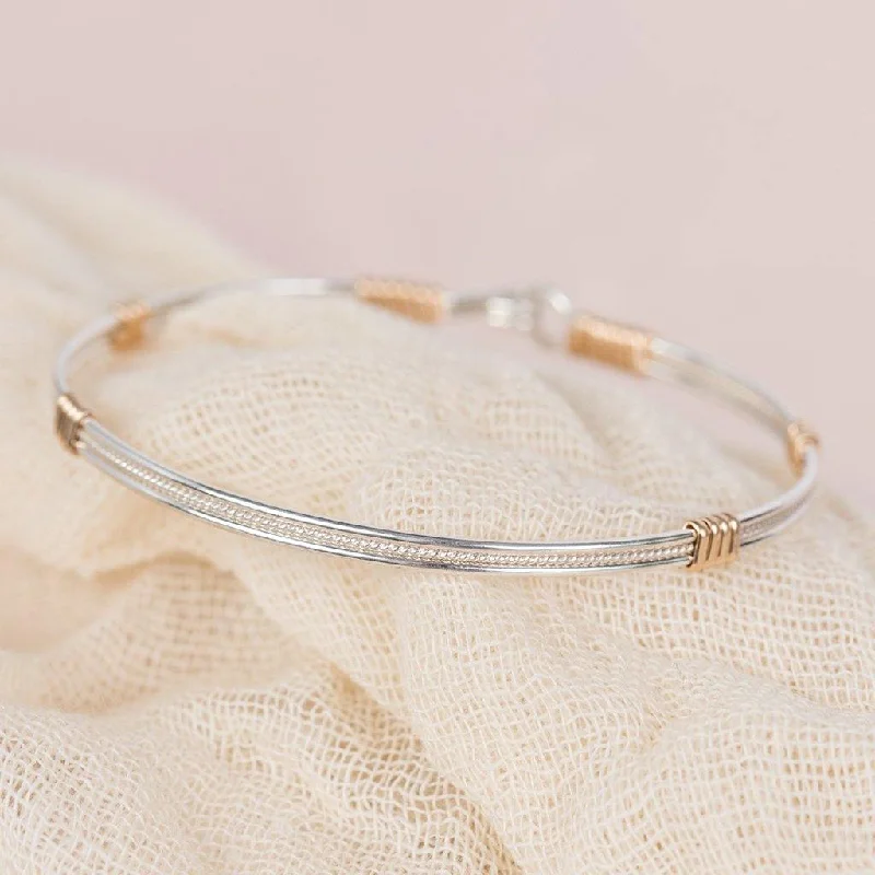 Ronaldo Jewelry : Be Kind Bracelet - Made with 14K Gold and Argentium Silver