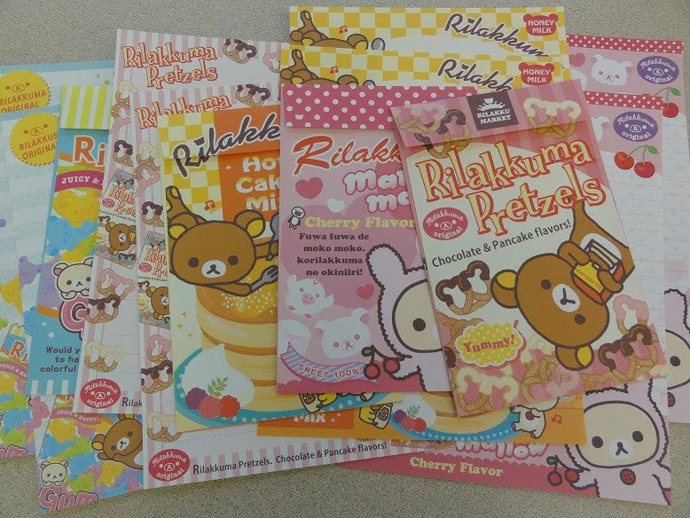 San-X Rilakkuma Bear Market Letter Sets