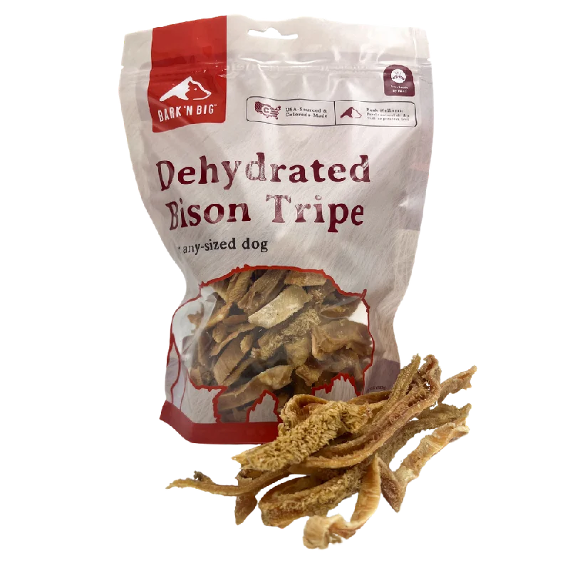 BarkNBig Bison Tripe Treats For Dogs, 10oz