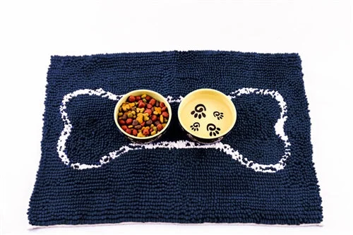 6. **Pet mattress is waterproof and washable**Soggy Doggy Slopmat Navy/Oatmeal Bone - Small 18"x24"